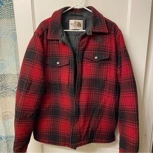 North Face Plaid Wool Jacket